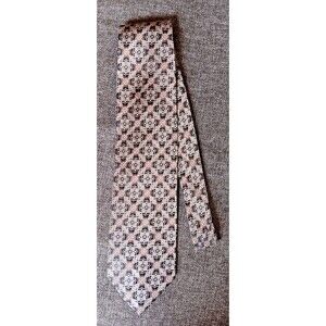 Tie 70s 80s 90s Y2K New Vintage Stock Mens Courage Beige Brown 3.75 Wide 60 Long